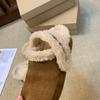 Women's Winter Fluffy Slippers Fur House Slippers For Women Platform Furry Living Room Shoes Female Thick Warm Floor Sandals