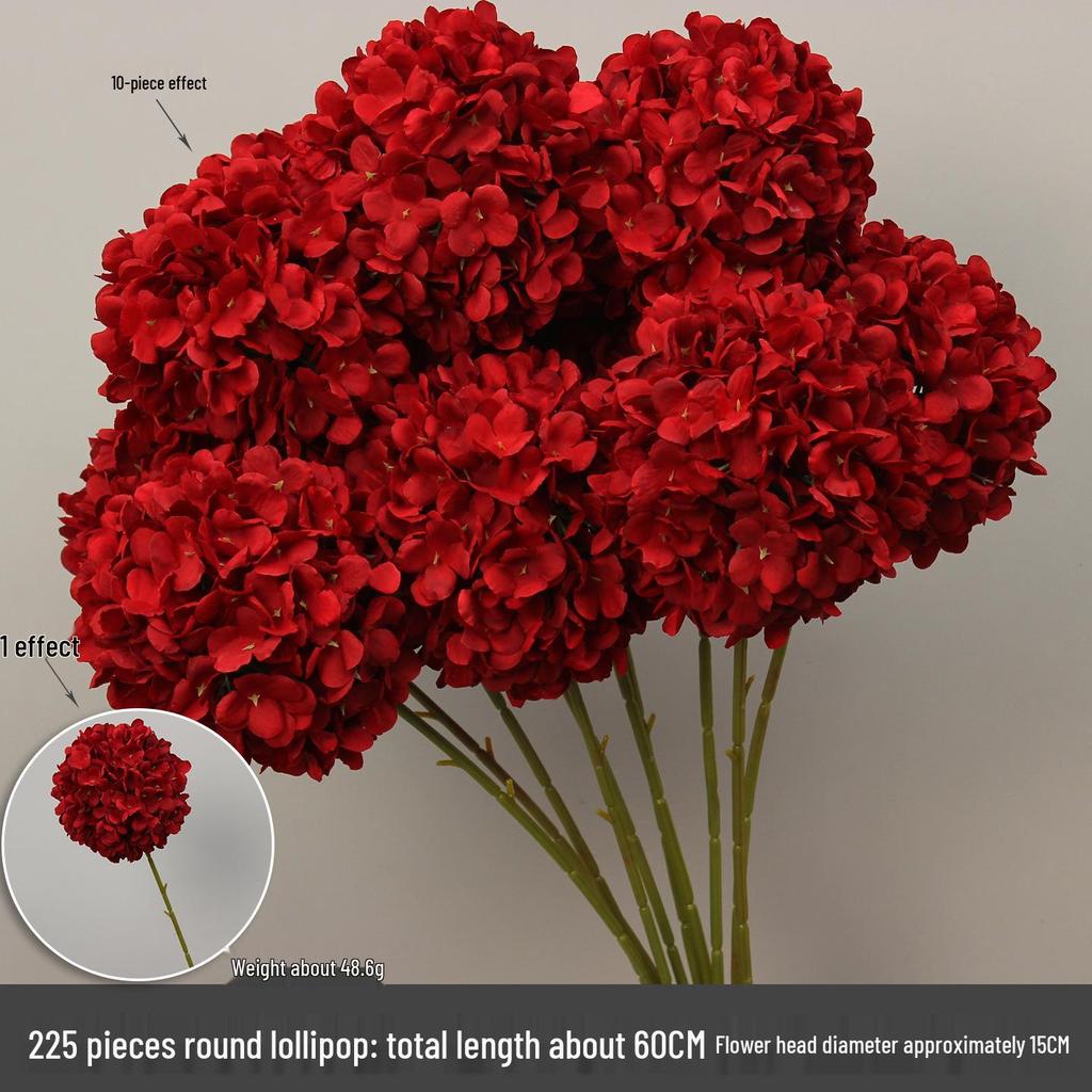10-Piece Burgundy Floral Décor Set: Red-Toned Artificial Flowers, Mat, Aisle Runner, Wedding Decoration