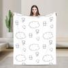 Cute GANADI Blanket  Soft Fashion Plush Throw Blanket For Couch Bed Camping Flannel Bedspread Bed Cover