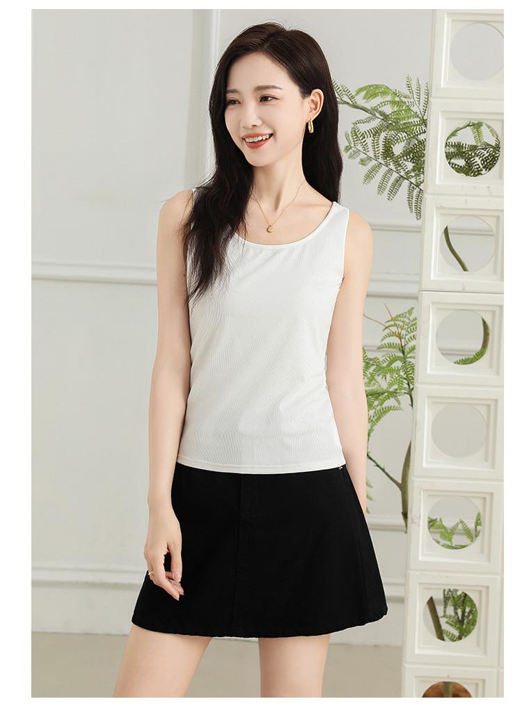 Knitted Vest: Summer Casual Versatile Thin Round Neck Solid Color Sleeveless Women's Top