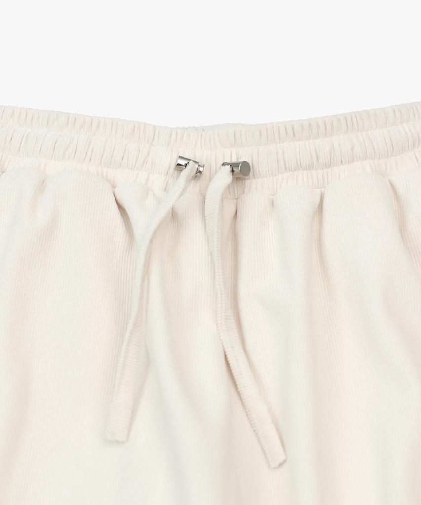 LOSSYROW Corduroy Banding Cargo Pants Cream