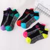 5 Pairs Men's Cotton Ankle Socks Athletic Cushioned Performance Socks