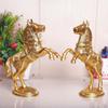 Jumping Horse Set Metal Statue For Wealth,Income,Shining And Bright Future&Table Top Figurine For Living Room,Office,Bedroom