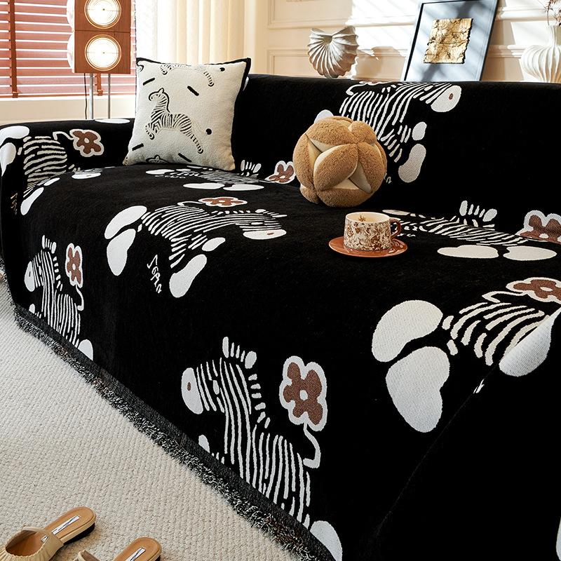 

Подушка для дивана нестандартной формы 2025 новая цельная прямой ряд нескользящая подушка для сиденья дивана универсальное покрывало для дивана полотенце для всех сезонов 180*130cm