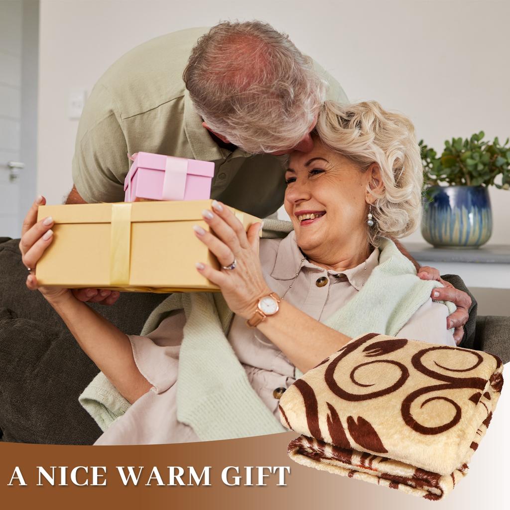50Th Golden Anniversary Wedding Blanket Gifts Happy 50 Years Birthday Best Romantic Marriage Soft Blanket Decorations For Couple