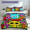 3pcs Custom Name Sprunki Themed Bedding Set,Includes 1 Duvet Cover and 2 Pillowcases,All-season Bedroom Decor