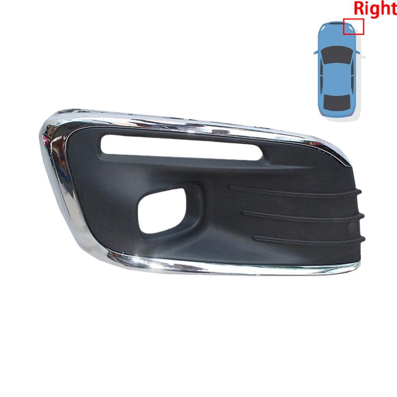 For Citroen Elysee C-Elysee 2017 2018 2019 High Configuration Front Bumper Fog Light Frame Cover Trims Grille Car Accessories