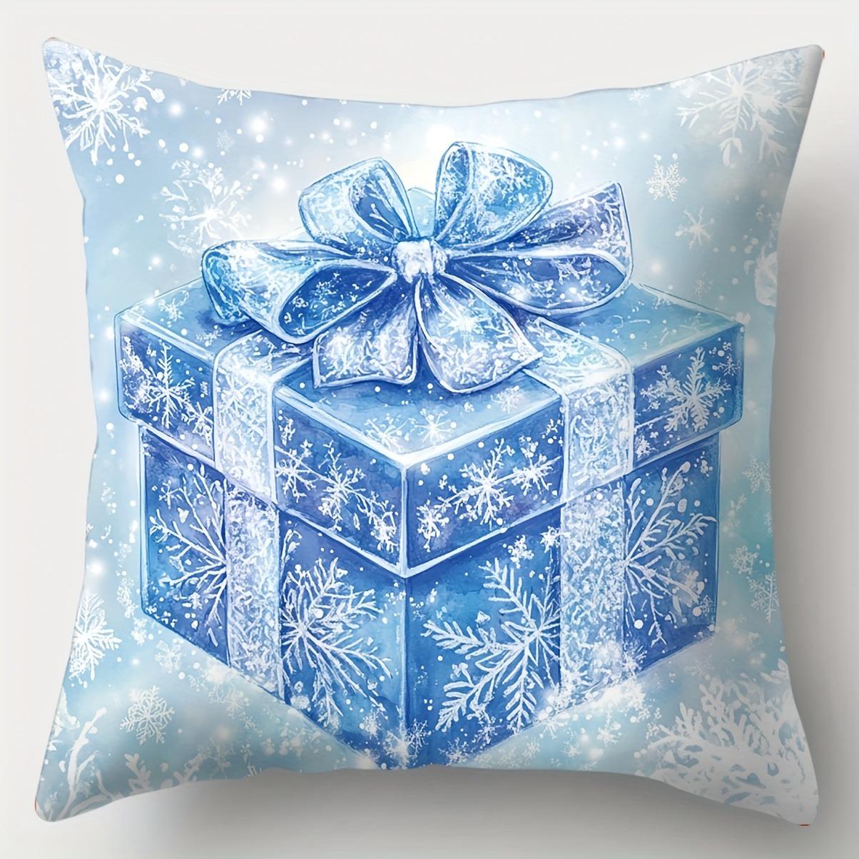 

Наволочка с рождественским украшением, милый Санта-Клаус, наволочка со снеговиком, подходит для дома, комнаты, дивана, наволочка для подушки, подарок другу 40x40cm