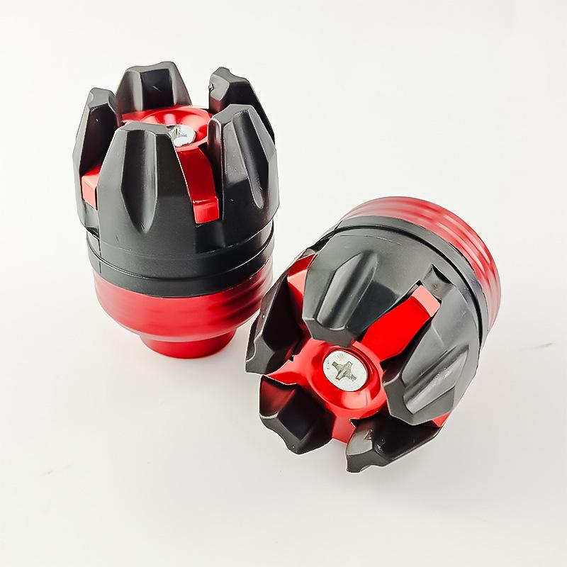 

Universal Aluminum Alloy Front Suspension Protection Cup Frame Slider Falling Protector Modified For Motorbike Anti-Fall Bumpers красный