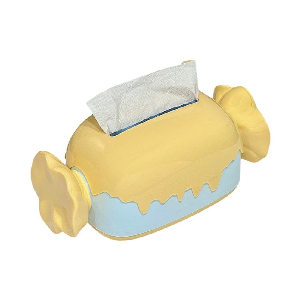 Decorative Candy Tissue Box Cartoon Paper Container Creative Tissue Box  Home Decor жёлтый