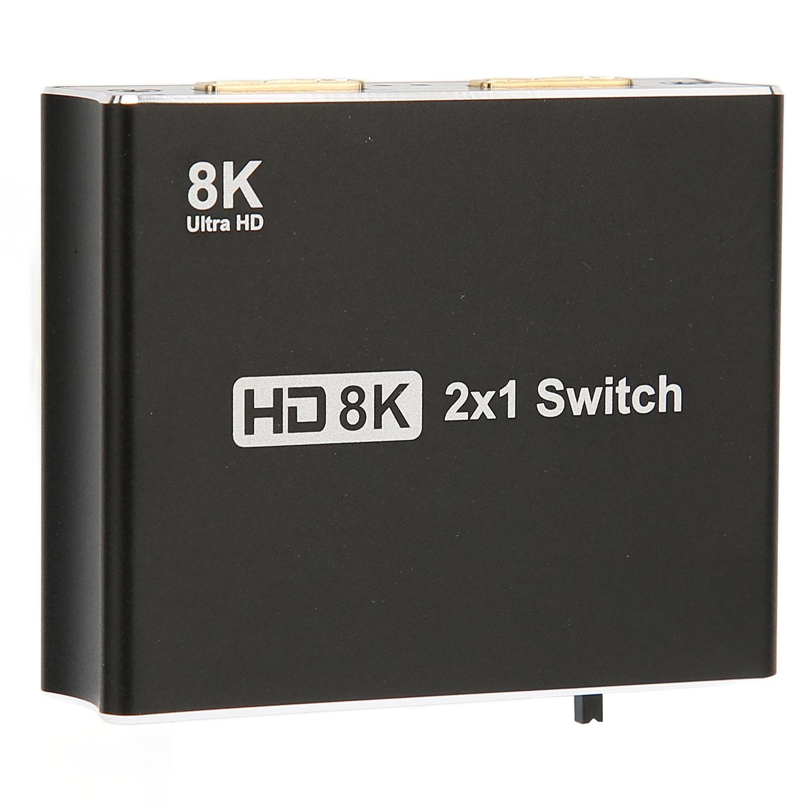 

Интерфейсный коммутатор HD Multimedia 2 в 1 8K на 60 Гц 4K на 120 Гц высокоскоростной видеоразветвитель для PS5