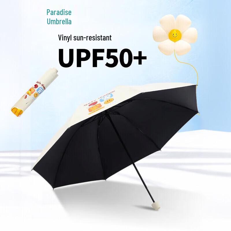 Paradise UV Protection Three-Fold Dual-Use Umbrella