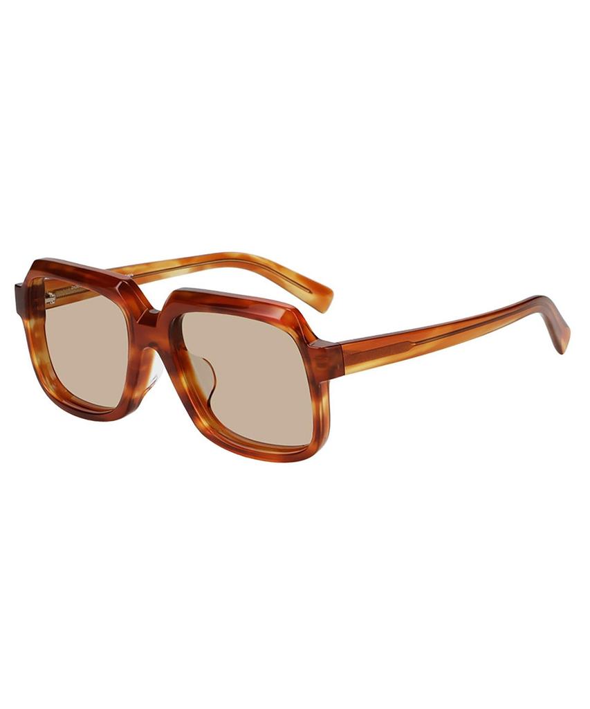 CUT TREND SUNGLASSES sunglasses Colored thick UV UV for for unisex [Zoff] SUNCUTGlasses/UV100% Wellington-style (Brown (Demi pattern) ZH261G03_49A1)