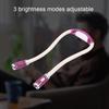 Flexible Neck Hanging Hug LED Light Hands     Bendable Lamp Night Reading (Red)