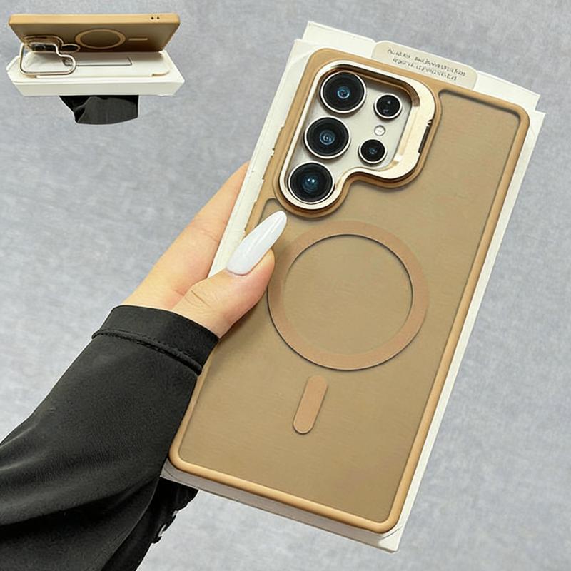 

Translucent Matte Armor Case For Samsung Galaxy S26 S25 S24 S23 Ultra Plus FE A16 A26 A36 A56 A17 Magnetic Wireless Charge Cover Galaxy S24 FE
