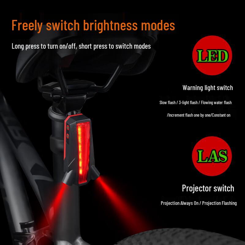 Luz Traseira a Laser para Bicicleta UOSU