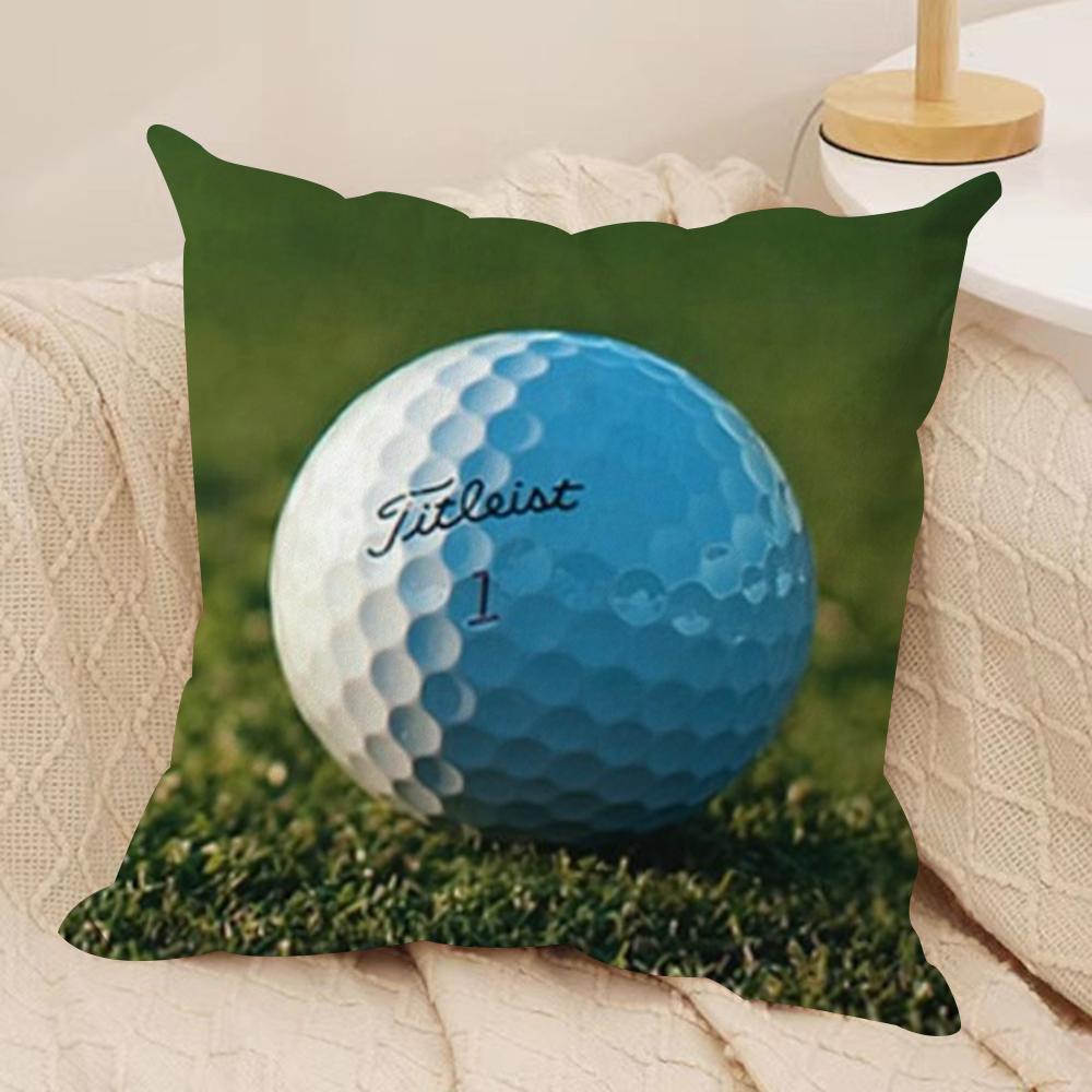 Golf Sports TTitleistS Cushion Cover Silky Short Plush DoubleSided Printed Pillow Case for Sofa All Seasons Home Decor Gift