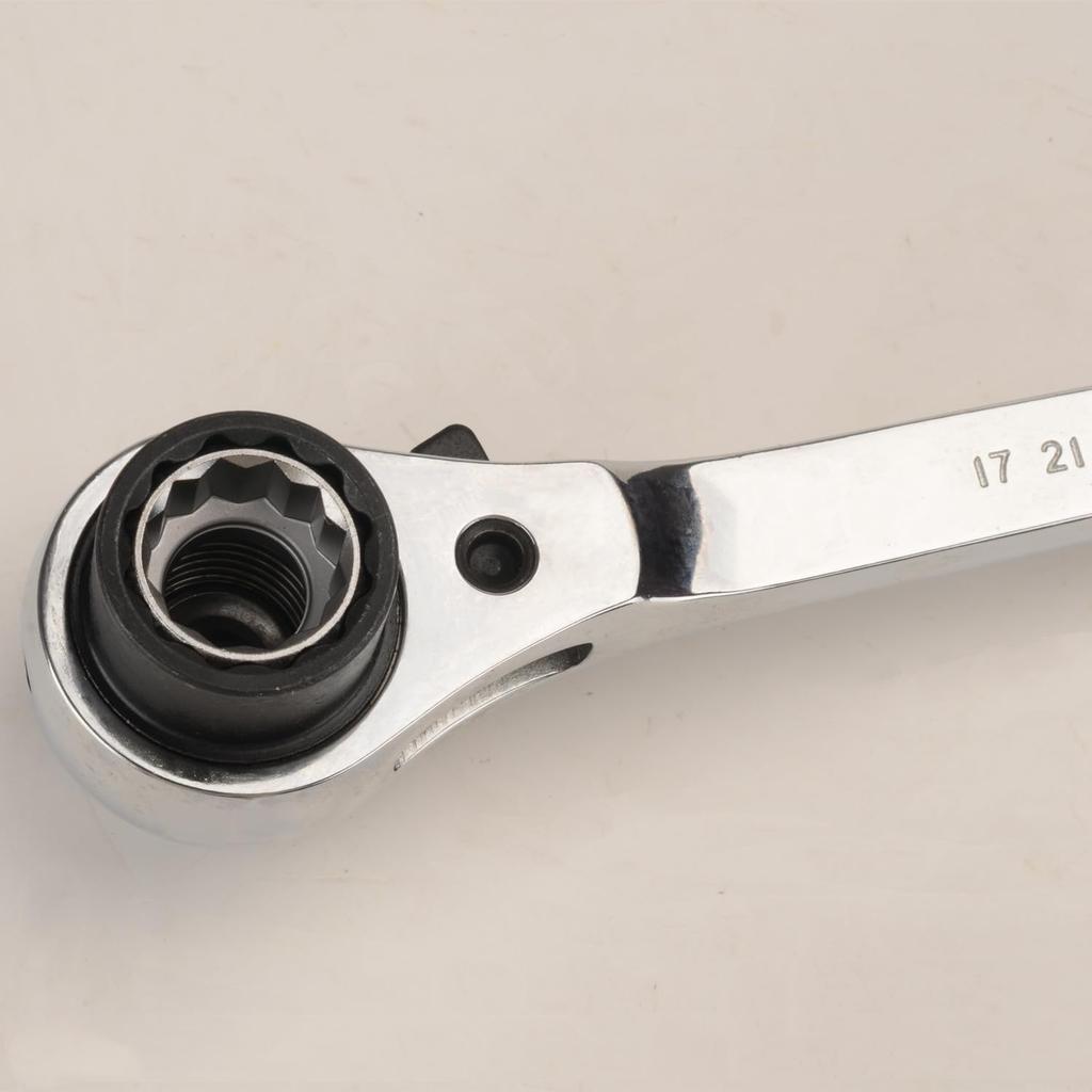 Ratchet 8 Sizes for Wrench, (8/10/12/13/14/17/19/21mm), Dual-Purpose Head, Open-End Wrench, Multifunctional, Maintenance.