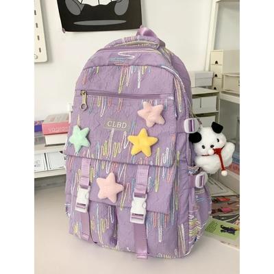 Small Fresh Schoolbag New Boys and Girls Backpacks with High Appearance Large Capacity and Light Weight
