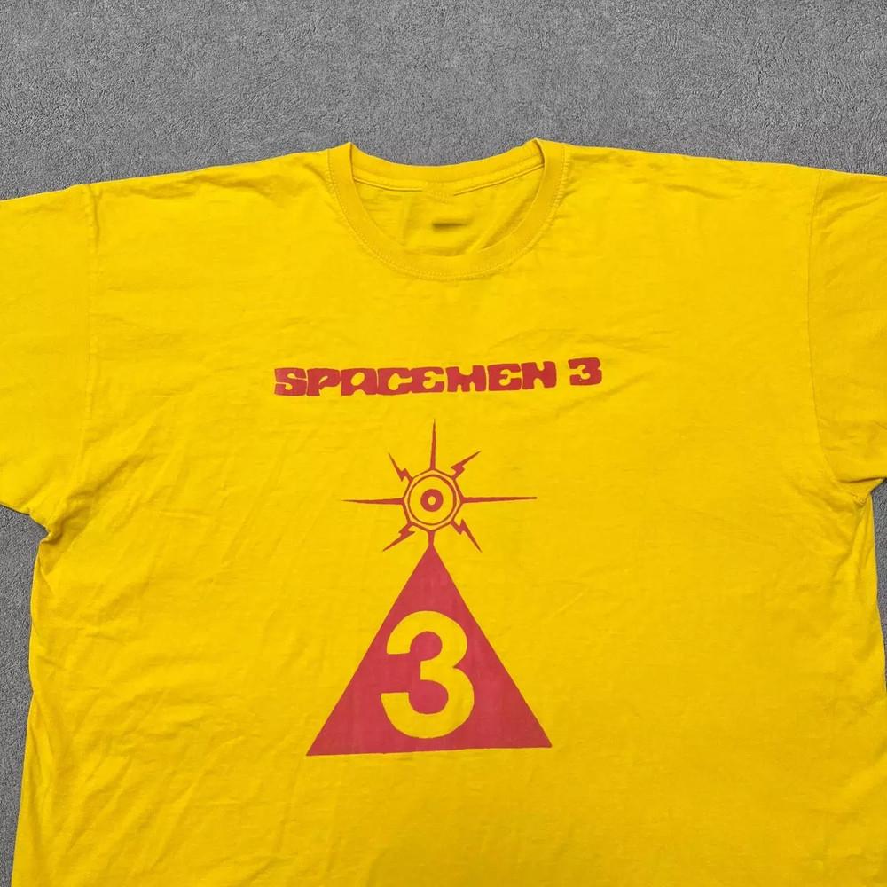 Spacemen 3 Tour Tričko s krátkým rukávem Kolekce Dárek Pro Fanouška S až 5XL Žluté Tričko Unisex Tričko