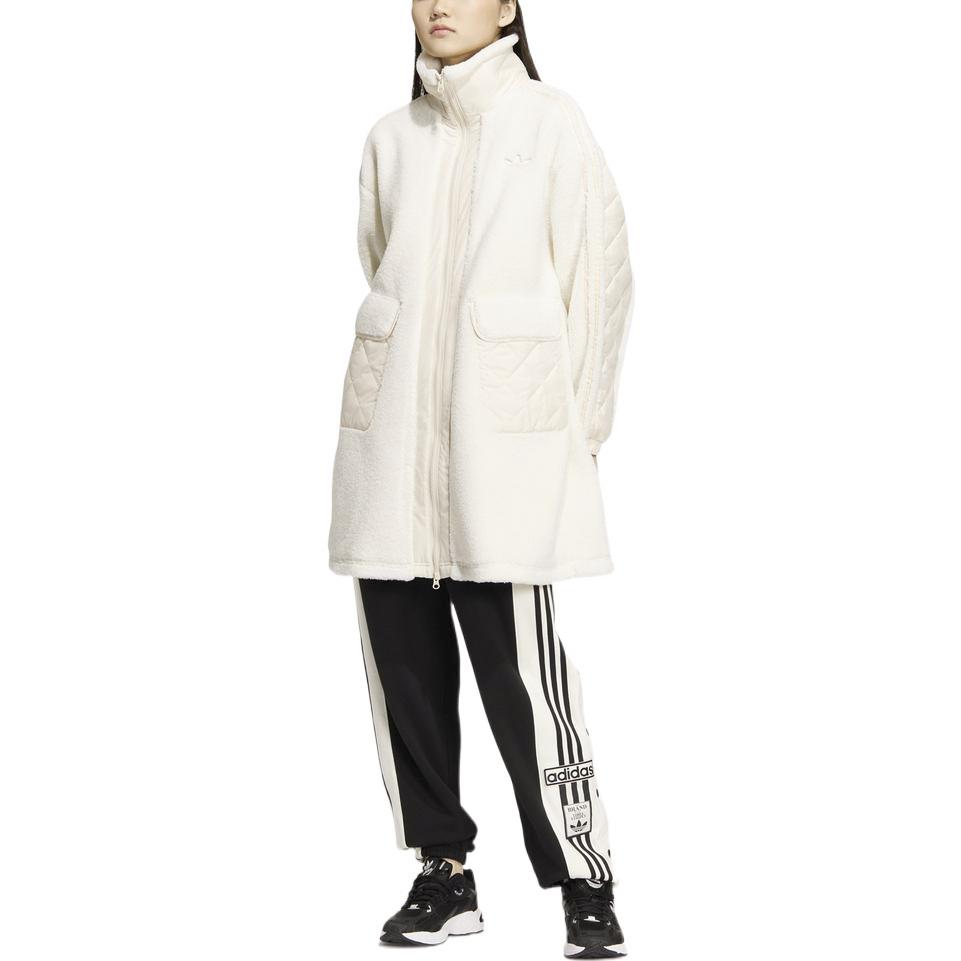 Women's Coat Adidas Originals Velvet feel Coat Women's White