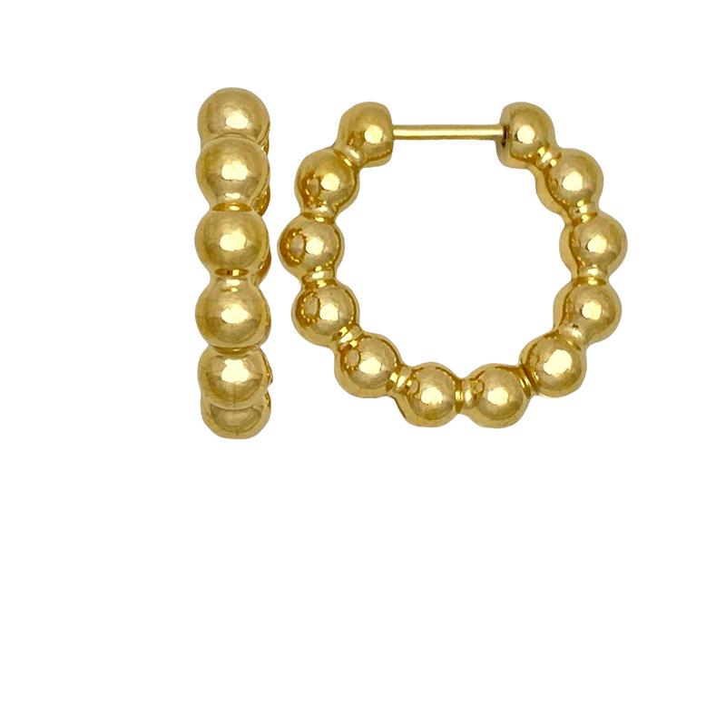 European and American Retro Geometric Titanium Steel Earrings - Minimalist, High-End Niche Design