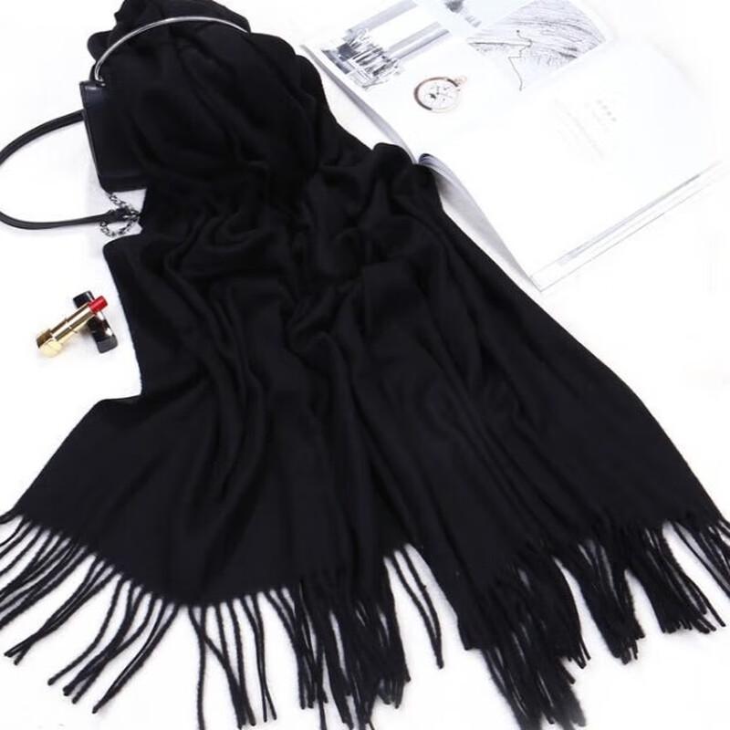 Qiaomeiren Women's Autumn/Winter Tassel Shawl Scarf