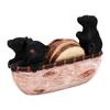 Bear Coasters Cute Canoe Rustic Heat Resistance Cup Coasters Table Decoration for Hot and Cold Beverages