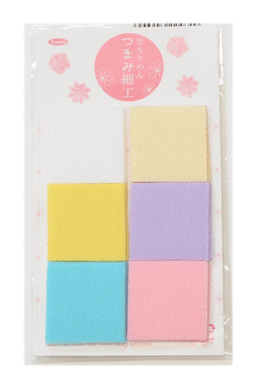 

Takagi Fiber Panami Kyoto Chirimen Tsumami Zaiku 6 10 Sheets Chirimen Fabric Scraps TM702 Pre-Cut Fabric, Colors, Each, (Konpeito Candy),