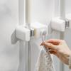 Punch-Free Wall-Mounted Mop & Broom Holder - Strong, Traceless Multifunctional Bathroom Clip
