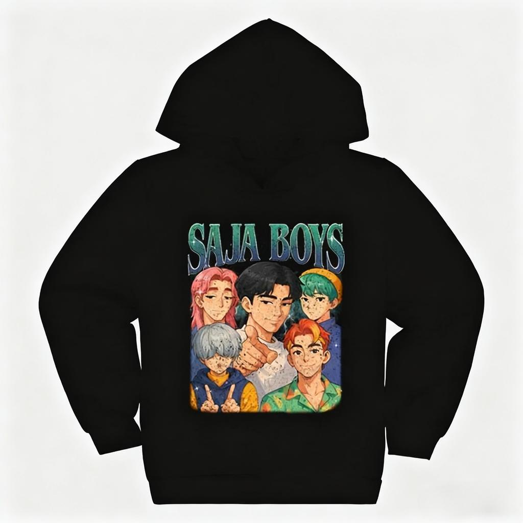 KPop Demon Hunters Saja Boys Kids Clothes Harajuku Fashion Streetwear Hoodies Girl Boy Funny Gift Clothing