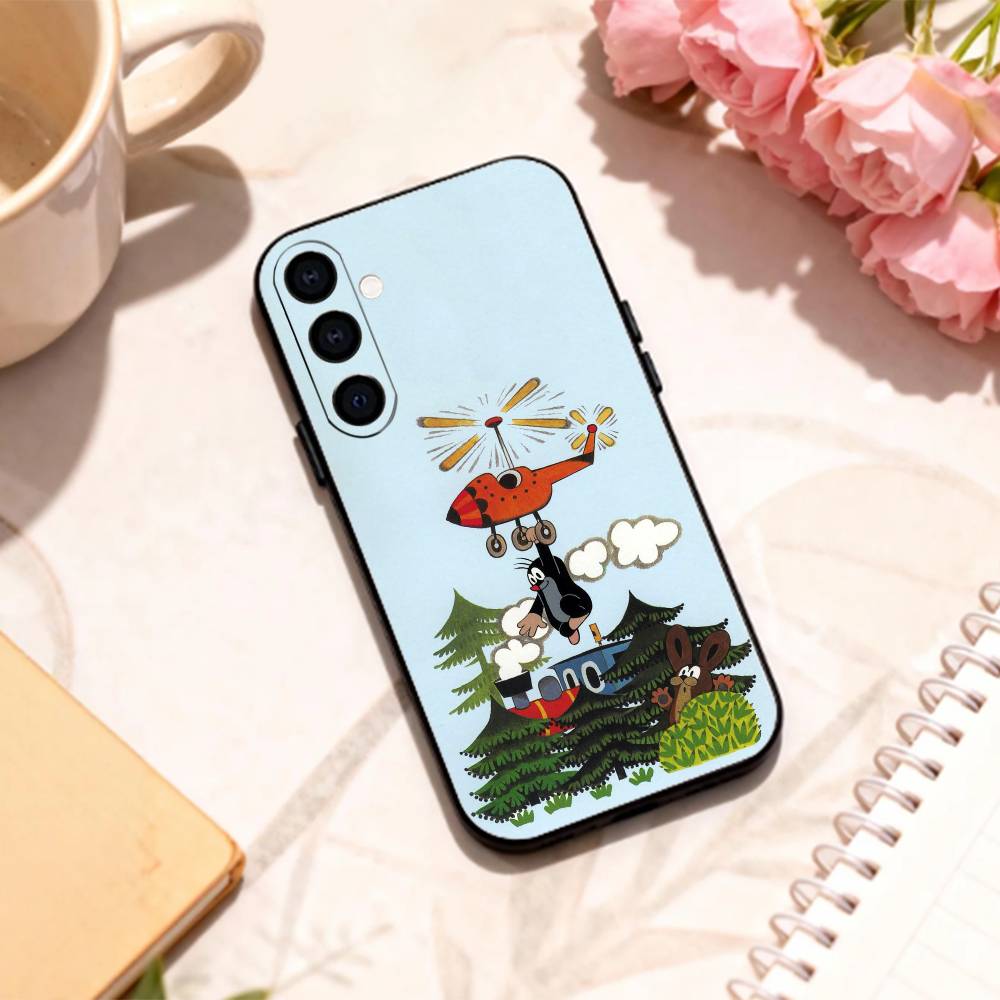 Sweet Cartoon T-The L-Little Mole   Phone Case For Samsung Galaxy A73,A72,A71,A70,A53,A52,A51,Others Soft Black Shell
