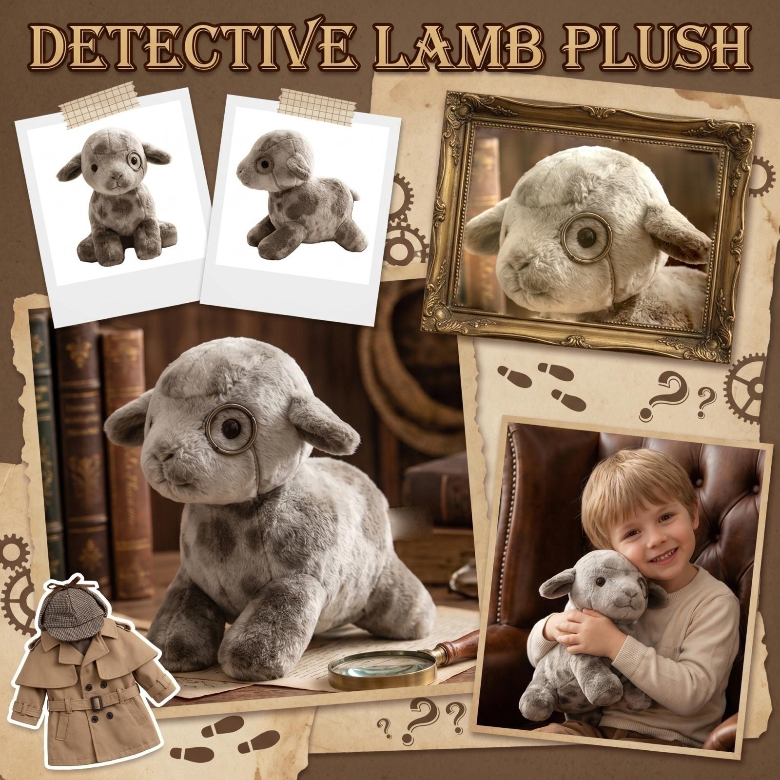 

Soft Plush Sheep Stuffed Animal Toy with Detailed Stitching and Embroidered Features for Children and Collectors One Size