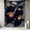 Jujutsu Kaisen Wall Tapestry Aesthetic Wall Hanging Printed Fabric Blanket Decorative Tapestries For Bedroom Living Room Home Decor