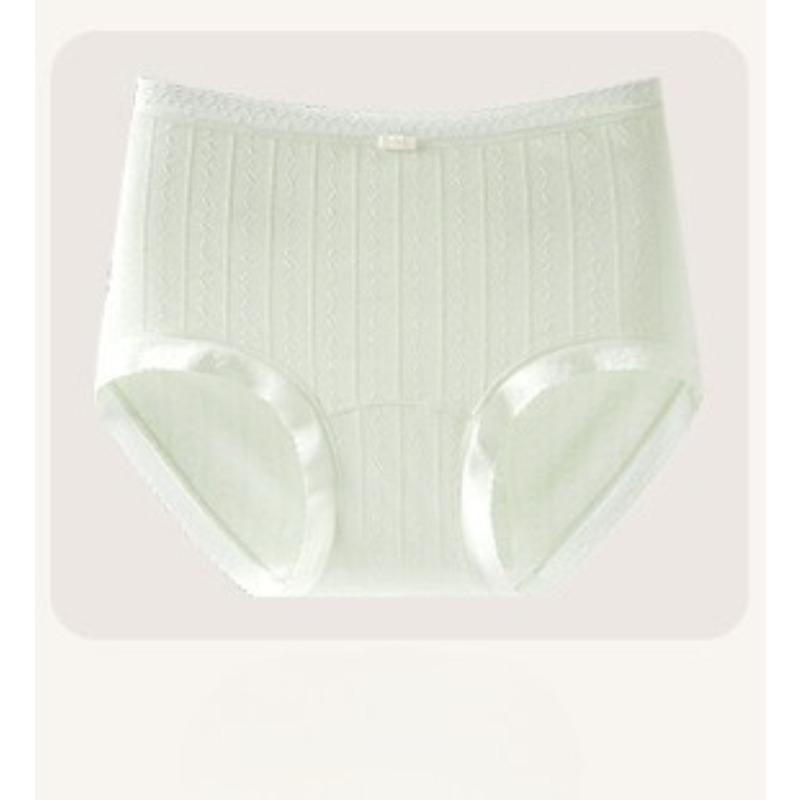 Women's Summer Jacquard Cotton Non Scratch 10A Antibacterial Extended Crotch Waist Triangle Briefs