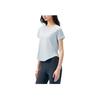 Anta Comfortable Slim Fit Solid Color Breathable Lightweight Round Neck T-Shirt Women Tops 962527105-7