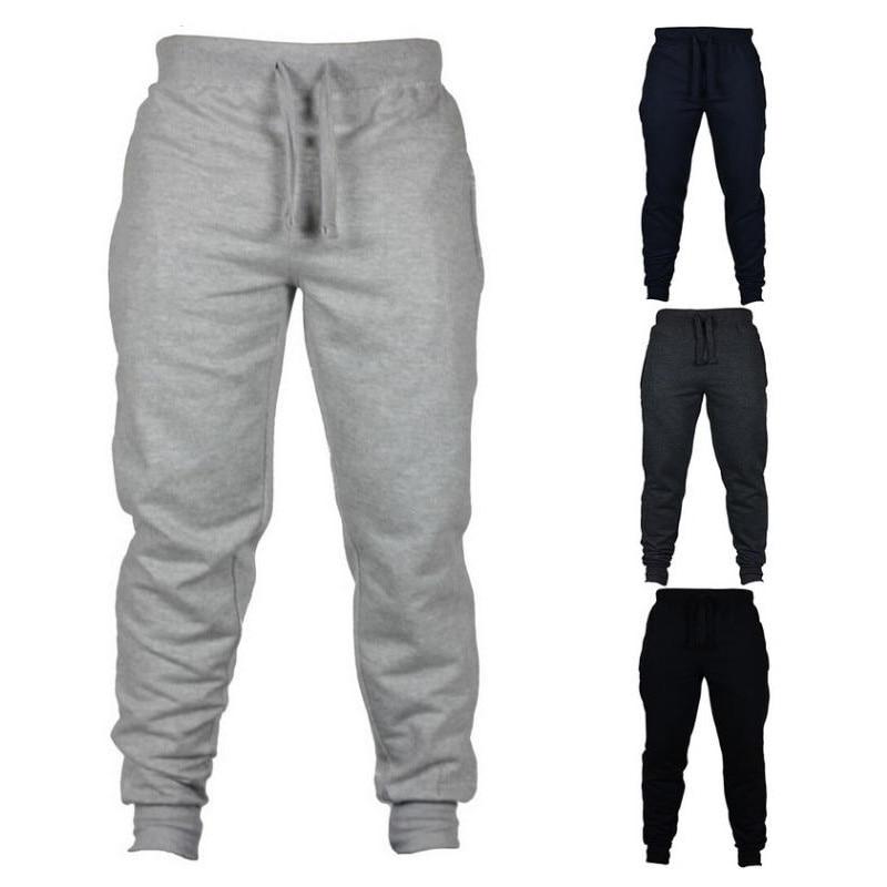 Mens Joggers Casual Pants Fitness Men Sportswear Tracksuit Bottoms Skinny Sweatpants Trousers Black Gyms Jogger Track Pants
