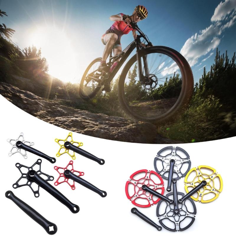 Bicycles Crank Arm Aluminium Alloy 170mm Bicycles Crankset Bike Pedal Crank Arm Replacements for Mountain Bike Road Bike
