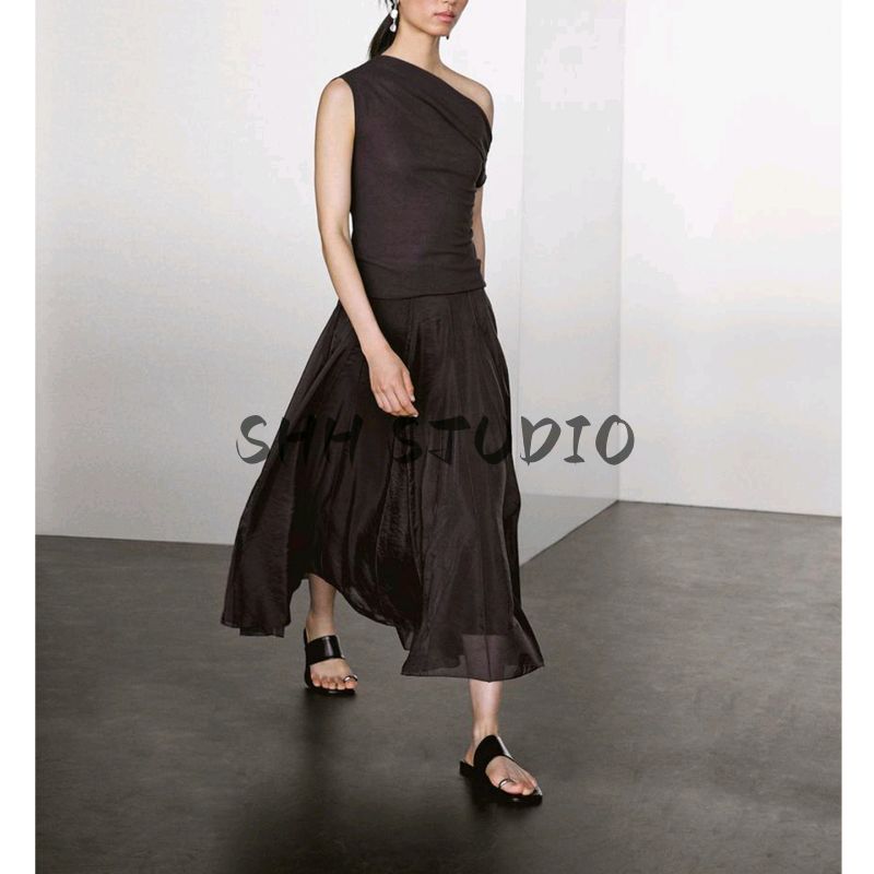 MD Spring/Summer New Arrival Women's Clothing Draping Effect Fairy Pleated Tulle A- line Skirt 5284584 5284584