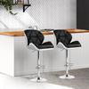 Benches Bar Stools Artiss Set Of 2 Kitchen Bar Stools White, Black And Chrome