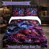 3Pcs Bedding SetJujutsu Kaisen Custom Text Duvet Cover Pillowcase Set Bedroom Gift