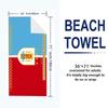 Uruguay Celeste Football Print Beach Towel, Large Soft Quick Dry Towel for Beach Camping Swimming