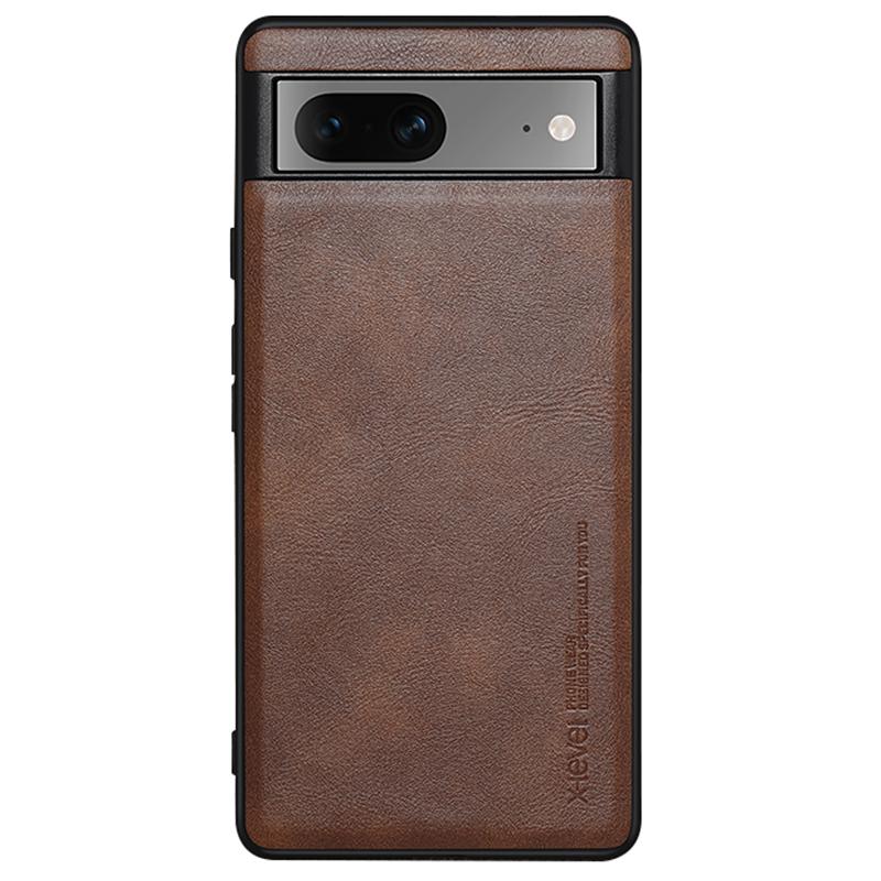 

X-LEVEL Earl 3rd Gen Series For Google Pixel 7 5G Matte Phone Case Soft TPU Anti-Scratch Cover Brown