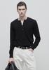SAVAGE Henley Neck Kint - Black