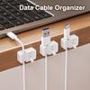 1/3Pcs Cute Cable Clip Adhesive Wire Cord Holder Organizer Winder Desk Cable Fixed Storage For Home Office Car Cable Management