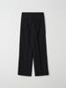 PREMIERE AMOUR Rich Blend Two-Tuck Wide Slacks - Black