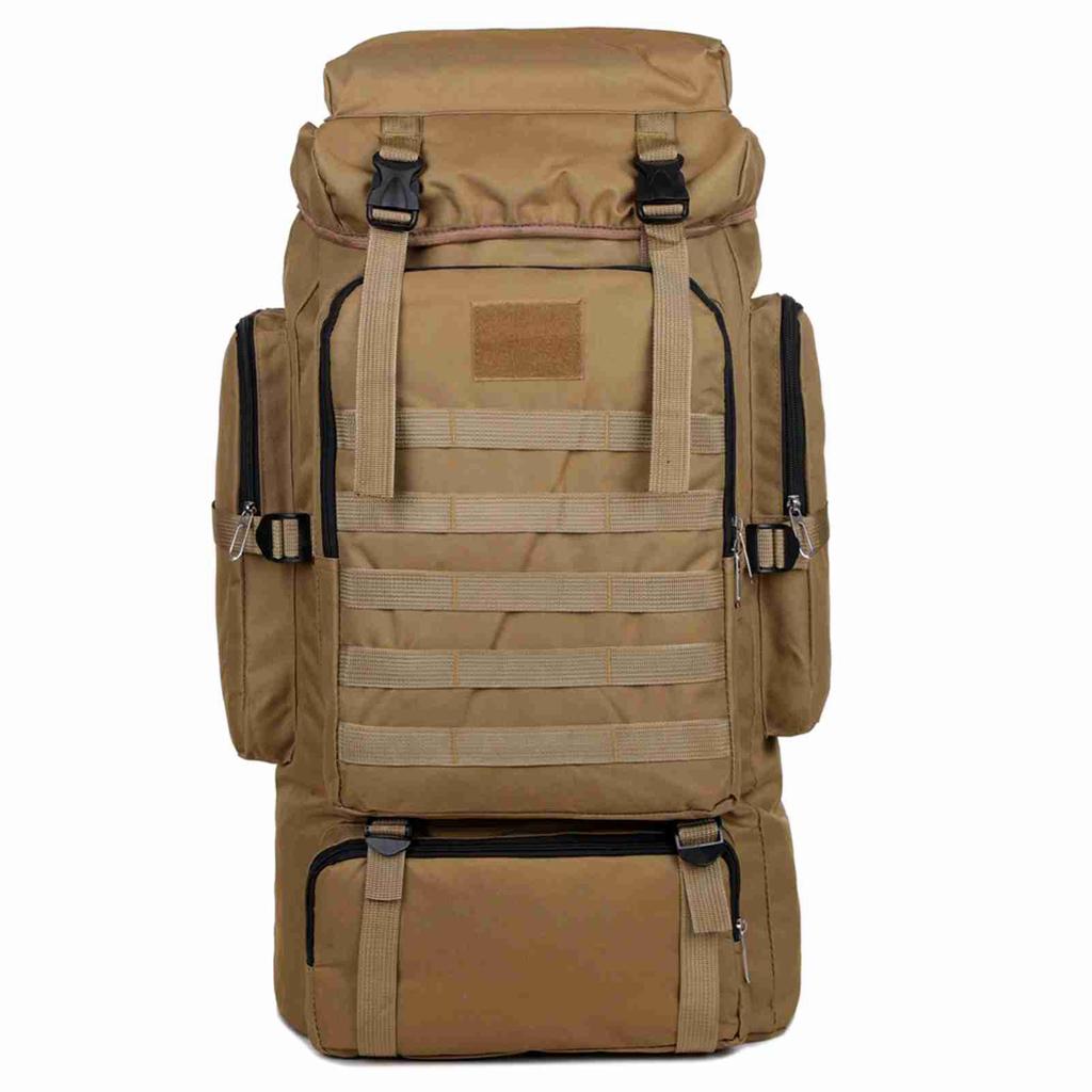 Large Capacity Hiking Backpack Outdoor Camping Rucksack Canvas Trekking Backpack
