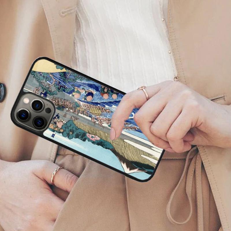 

Japan Waves Ocean Cute Aesthetic Magnetic Phone Case For APPLE iPhone 17 Air 16 14 13 12 Pro Max 15 Plus Wireless MagSafe Cover iPhone 13mini