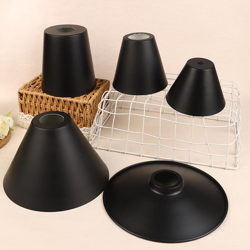 Black Iron Lampshade Chandelier Wall Lamp Table Lighting Bedside Living Room Restaurant Clothing Store Lampshade