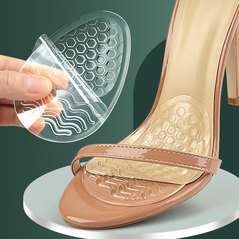 Soft GEL Forefoot Pads: Honeycomb, Shock-Absorbing, Anti-Slip Insoles for High Heels